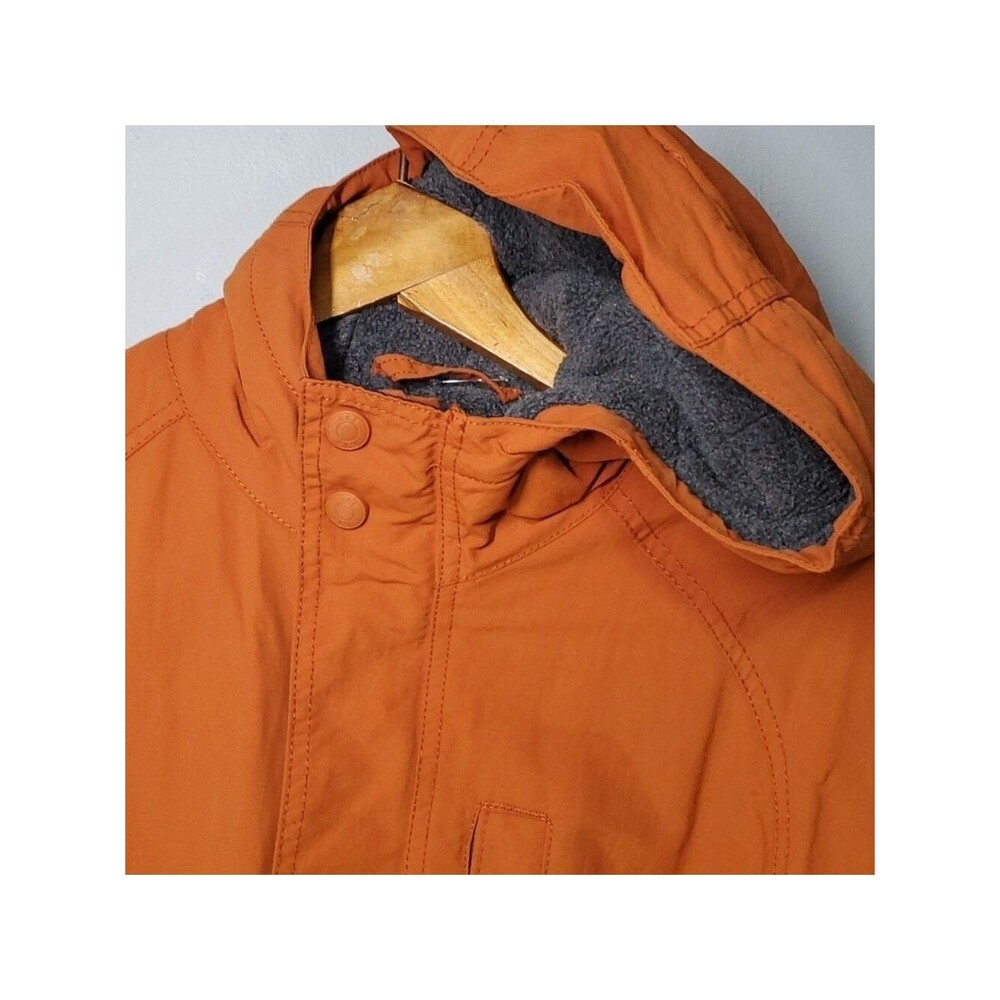 Gap jacket boys size large size 10 orange grey green blue zippered pockets